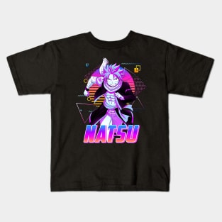 Natsu Dragneel Retro Art Kids T-Shirt